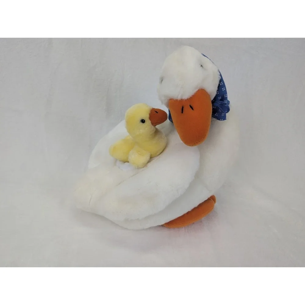 Dakin Duck & Chick Plush Animal Mother Goose Baby Blue Bonnet Nature Babies Rare